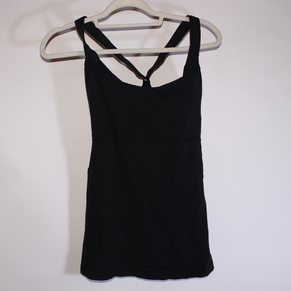 Lululemon Black Tanktop With A Built In Bra